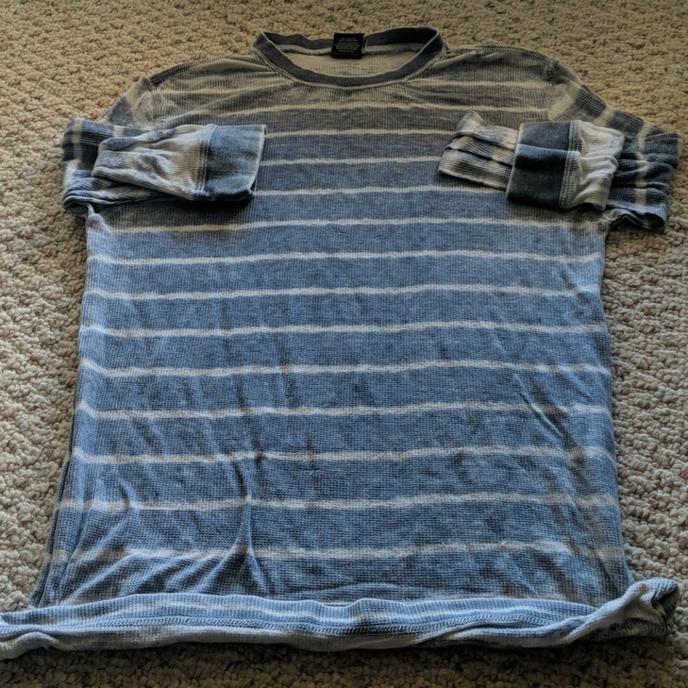 Hybrid Mens Stripped Sweater Blue White